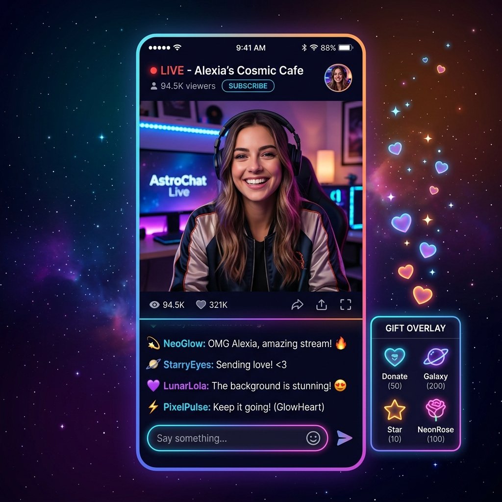 Moonlight Live Stream Mockup